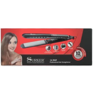 اتو مو دیجیتال سورکر مدل SK-947 با صفحات سرامیکی و نمایشگر دیجیتال